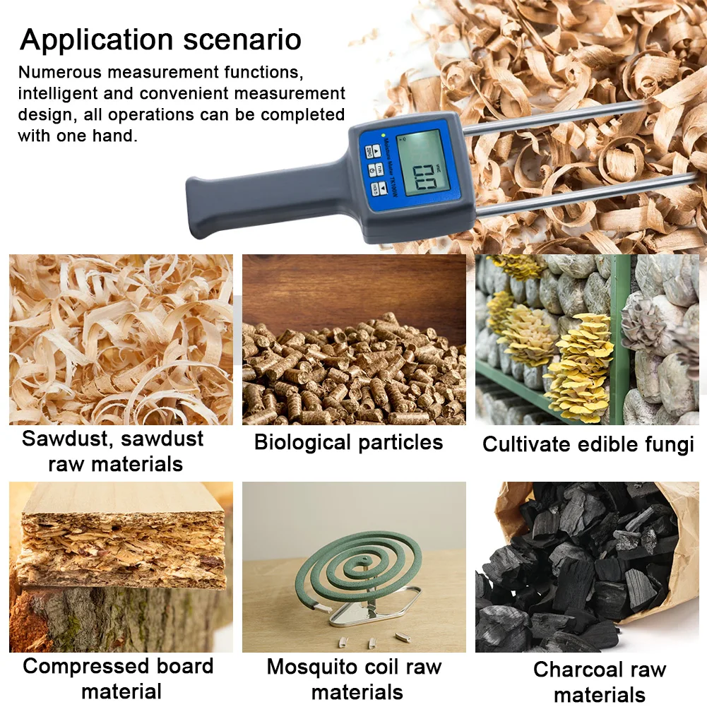 Wood Moisture Meter for Wood Chips etc.