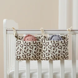 Infant Nursery Organizer: Portable Hanging Storage for Diapers and Baby Essentials (Leopard)