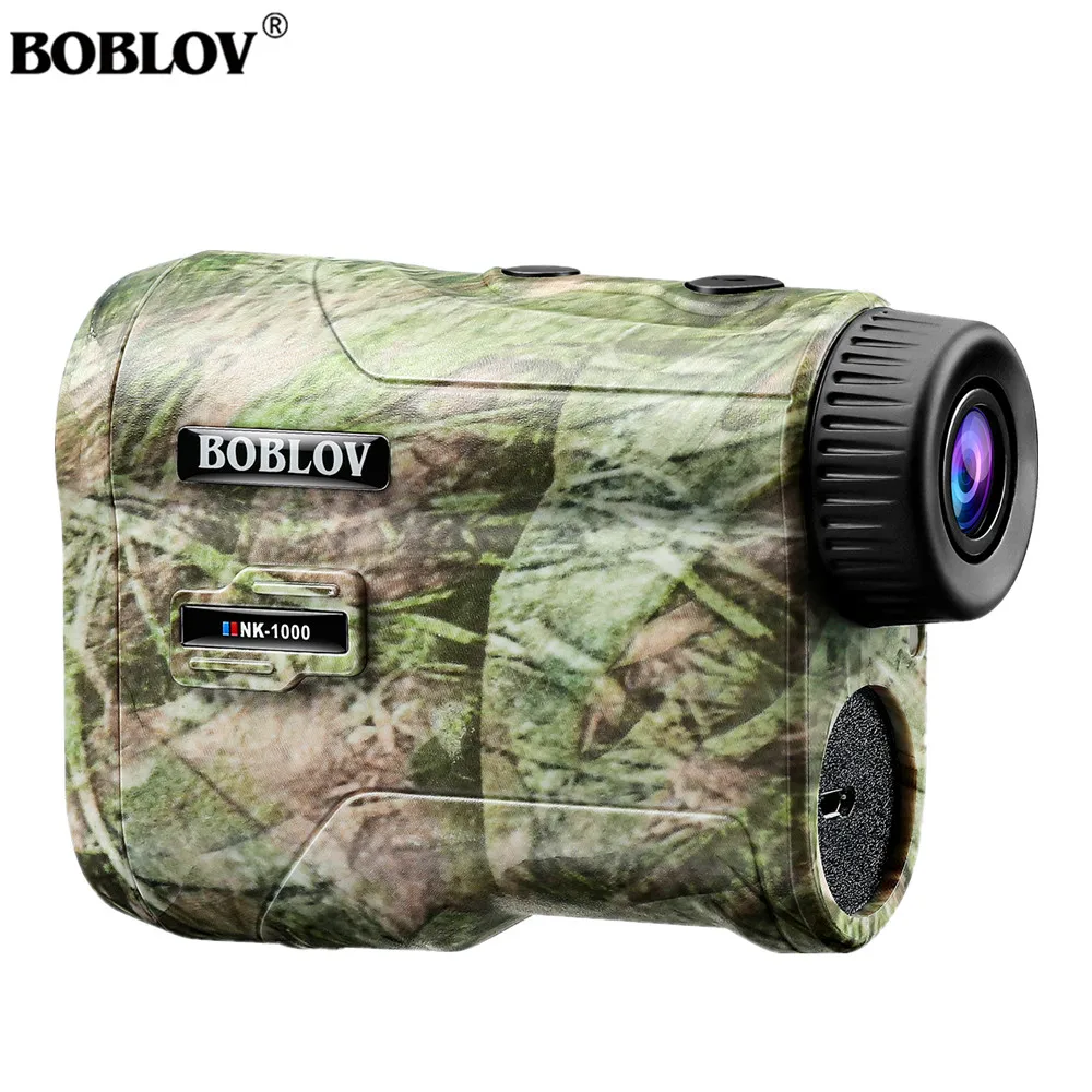 BOBLOV NK-1000 방수 사냥 거리 측정기, 골프 스포츠용 레이저 거리 측정기, 플래그 잠금 거리 측정기, 6.5X 배율 