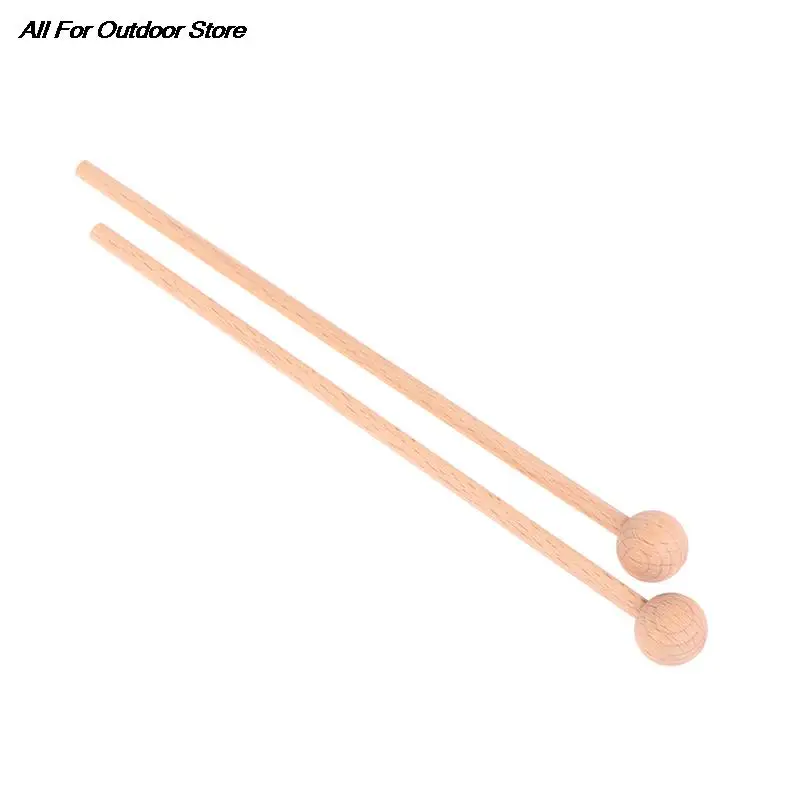 1Pair Solid Wood Knocking Sticks Hammer Children's Percussion Instruments Wood Mallets Percussion Sticks for Xylophone