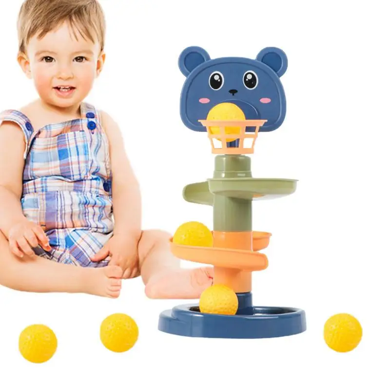 

Spiral Tower Toy Ball Drop Spiral Tower Ball Drop And Roll Activity Toy Balls Ramp Whirling Stack And Toss Game For Toddlers