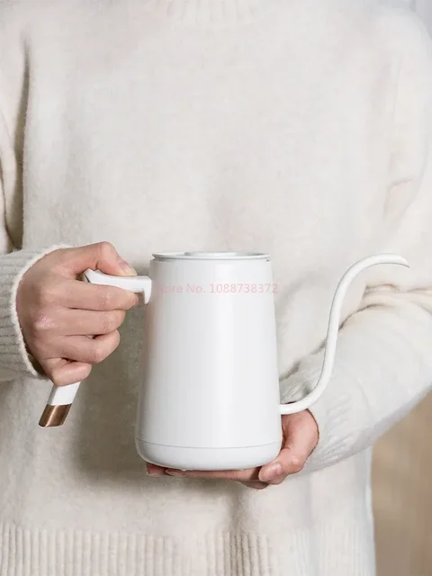 Timemore Fish Smart Electric Pour Over Kettle 600ml 220v Fine Mouth Temperature Control Customize Hand Brew Coffee Pot 5