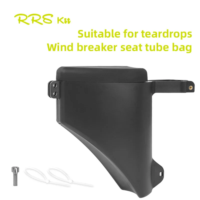 Rrskit Road Bicycle Seat Tube Storage Tail Bag Hard Shell Waterproof Shock-absorbing Droplet Type Bicycle Saddle Bag
