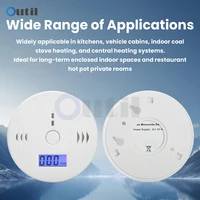 เครื่องตรวจจับคาร์บอนมอนอกไซด์ เครื่องตรวจจับควัน จอแสดงผล LCD เครื่องตรวจจับก๊าซพิษไร้สายในบ้าน เครื่องตรวจจับการรั่วไหลของก๊าซพิษ เสียงเตือนไฟไหม้ 5