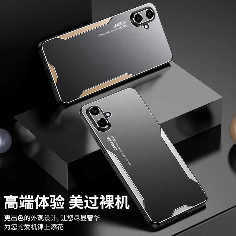 Luxury Metal Matte Camera Protection Phone Case - Shockproof Bumper Cover