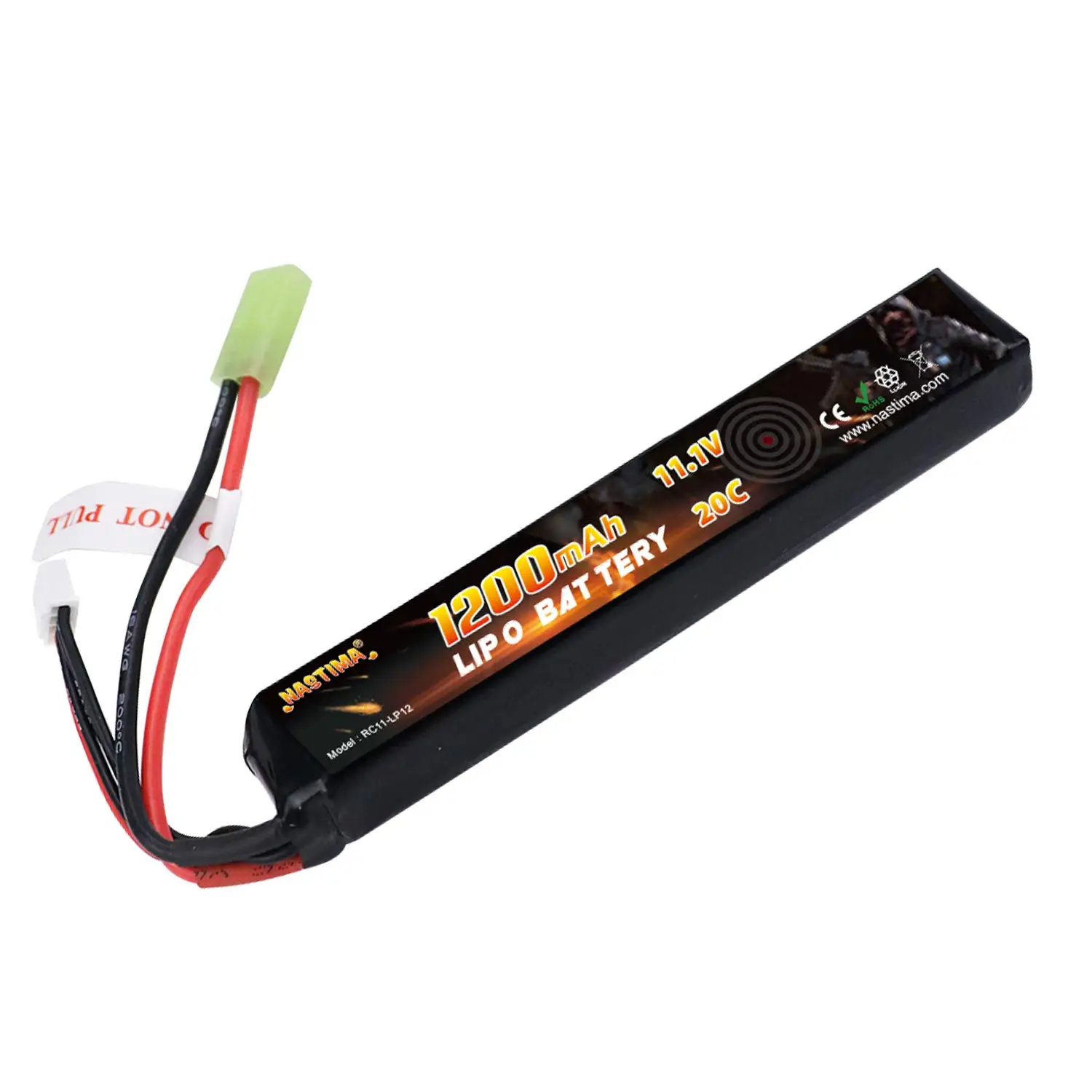 Gel Guns 7.4V 1400mAh Airsoft LiPo Battery & Charger – High Discharge 30C With Dean-Style Plug For Gel Blasters 7.4v Lipo Battery