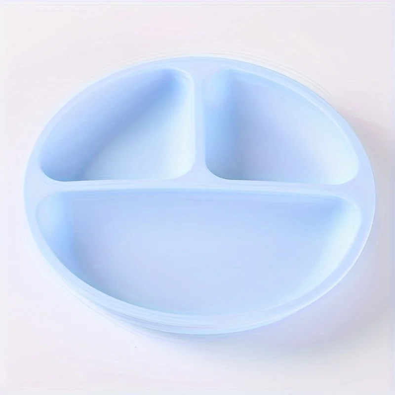 Children's divided meal tray with silicone suction cups, suitable for boys and girls.