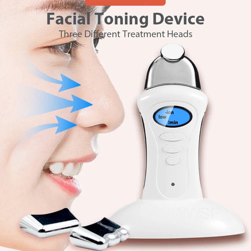 Microcurrent Face Lift Galvanic Current Device Skin Care Handheld Galvanic Spa Nu Electroporator Skin Tightening Facial Machine