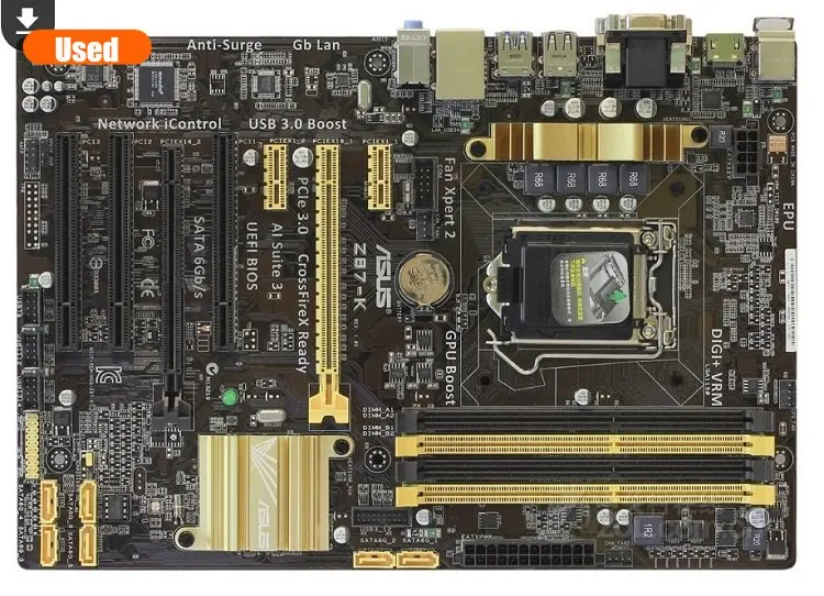 Asus Z87-K Original Desktop Motherboard Z87 Socket LGA 1150 i7 i5
