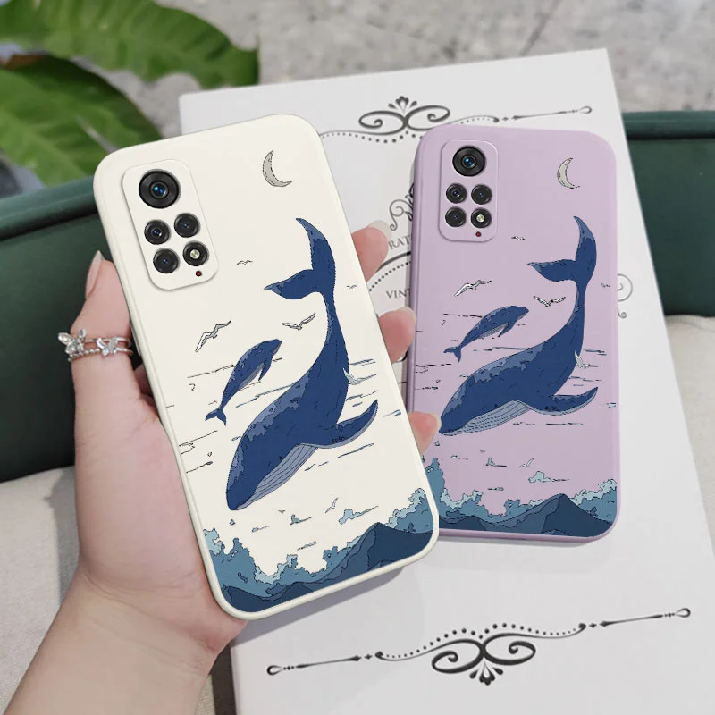 Fantasy Whale Design Phone Case Cover