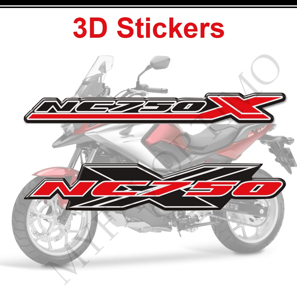 Motorcycle 3D Stickers For Honda NC750 NC750X Side Panel Protector Fairing Decals Emblem Badge Tank Pad Protection 2018 2019