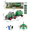 1:24 RC Car 27MHZ Radio Remote Control Farm Tractors Trailer Agricultural Trucks LED RC Farming Electronic Vehicle Toy Kids Gift 6