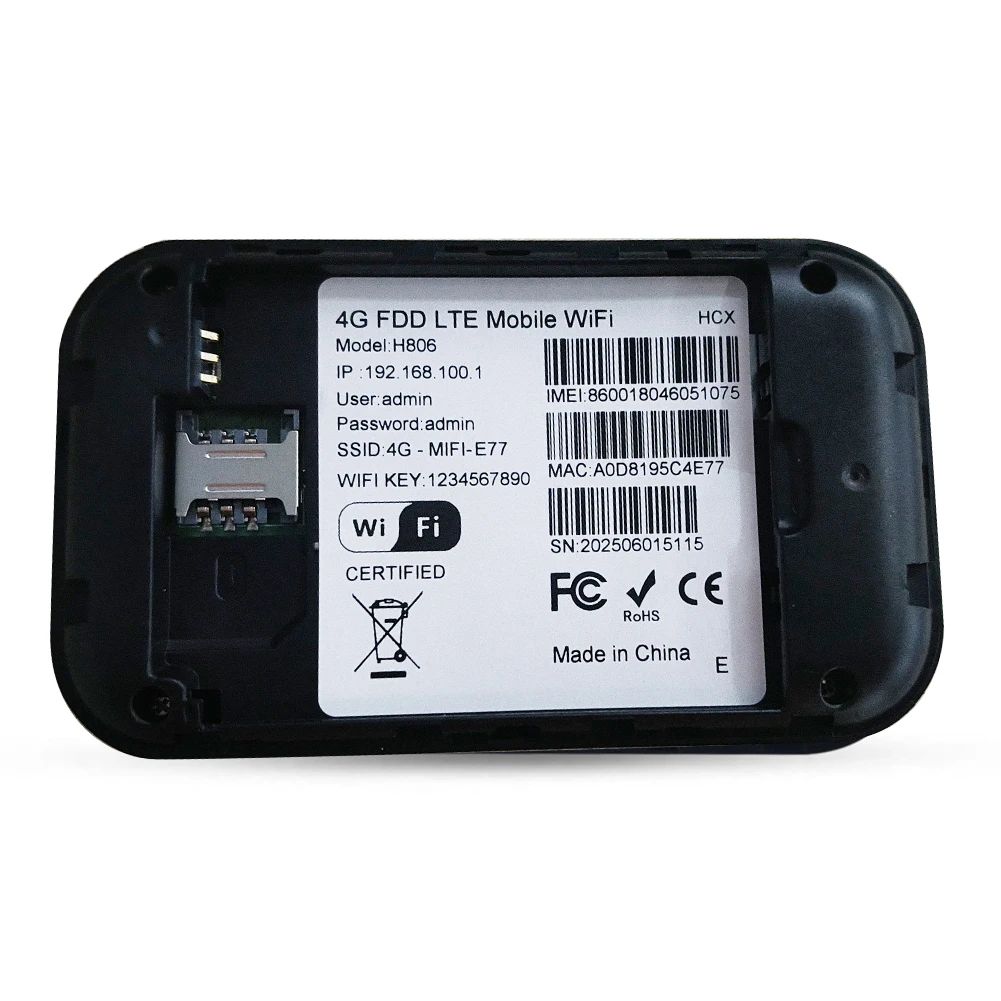 4GLTE WiFi 무선 라우터 SIM 카드 슬롯 칩이 있는 150Mbps 핫스팟 휴대용 모뎀 라우터 3000mAh 미니 모바일 핫스팟 플러그 앤 플레이