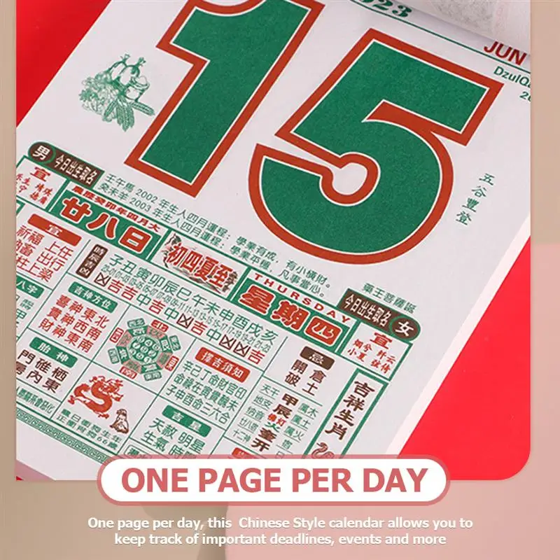 Year Of Rabbit Calendar 2023 Lunar Year Calendar Traditional Chinese  Calendar Color Tear Choose Good Day Old Wall Calendar - Advent Calendars -  AliExpress