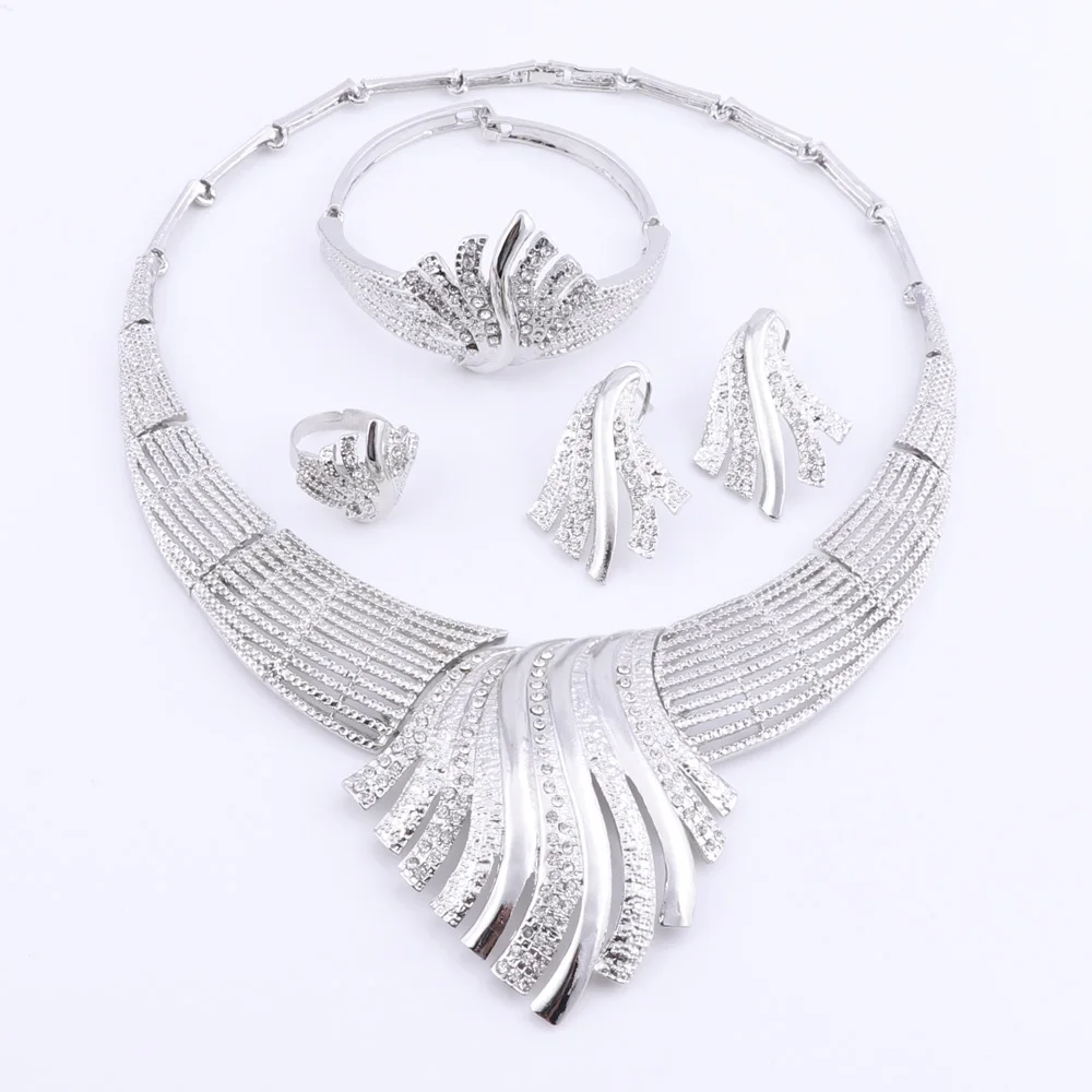 Dubai Jewelry Set Nigerian Wedding Woman Accessories African Beads bridal jewelry sets