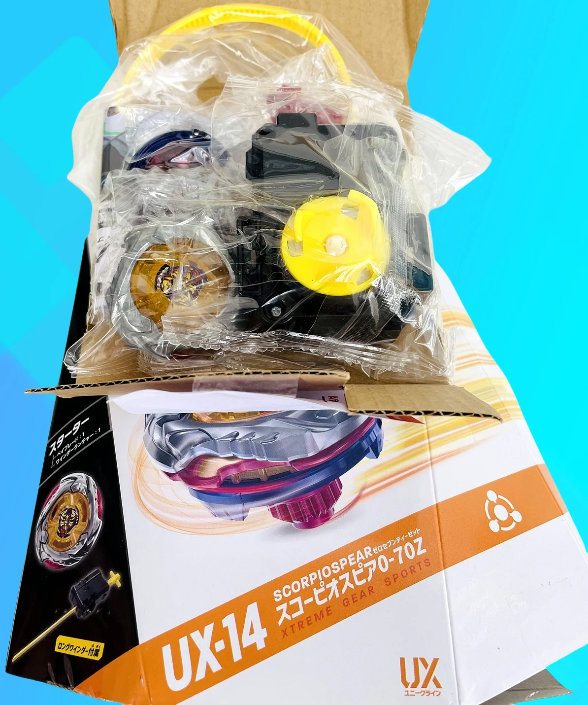 Beyblade Toys Beyblades Burst Gyro TT BEYSPLAYER UX-14 Scorpio Spear 0-70Z set