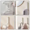 Wall Hangers For Clothes Punch Free Foldable Drying Rack Coat Racks Retractable Hanger Rack For Balcony 4