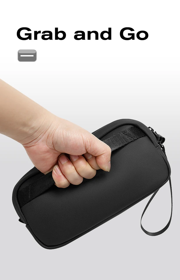 BANGE Cable Organizer Pouch, Travel Water Resistant Tech Accessories Bag Carr