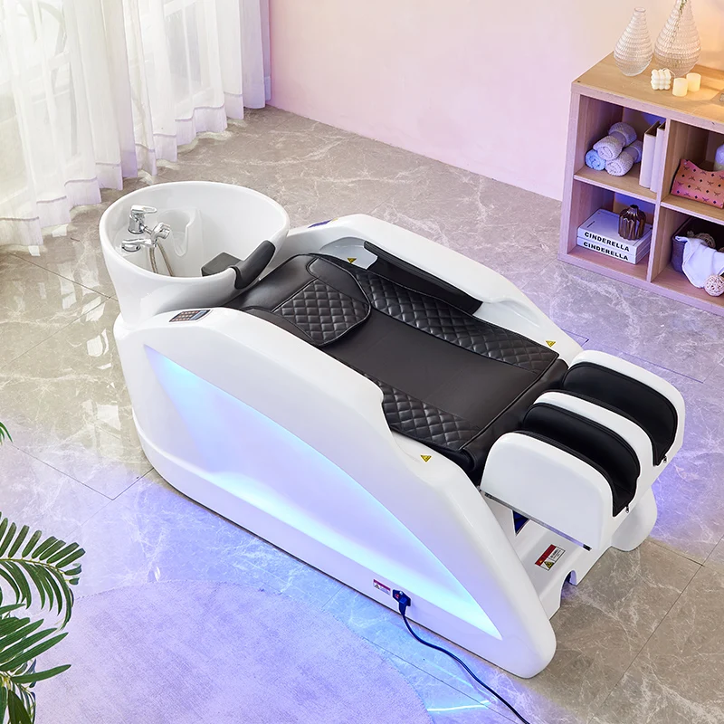 Dedicated Hairdressing Salon Chair Cosmetic Professional Luxury Shampoo Bed Japanese Recliner Cadeira Facial Furniture XR50XF