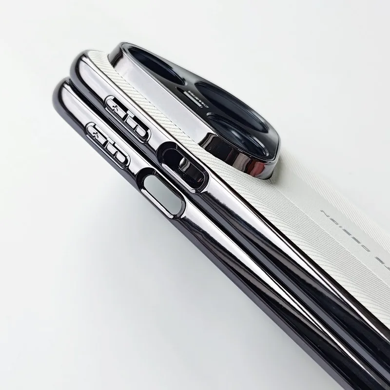 Luxury Electroplated PU Leather Ultra-Thin Shockproof Case