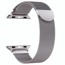 Elegant Milanese Loop Metal Bracelet - 38mm 40mm 41mm (Starlight)