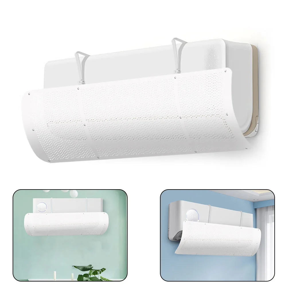 Air Conditioner Wind Deflector 1PC Air Conditioner Wind Deflector 90*27cm Hanging Anti-Direct Blowing Windshield Adjustable Air Baffle Shields For Home Office
