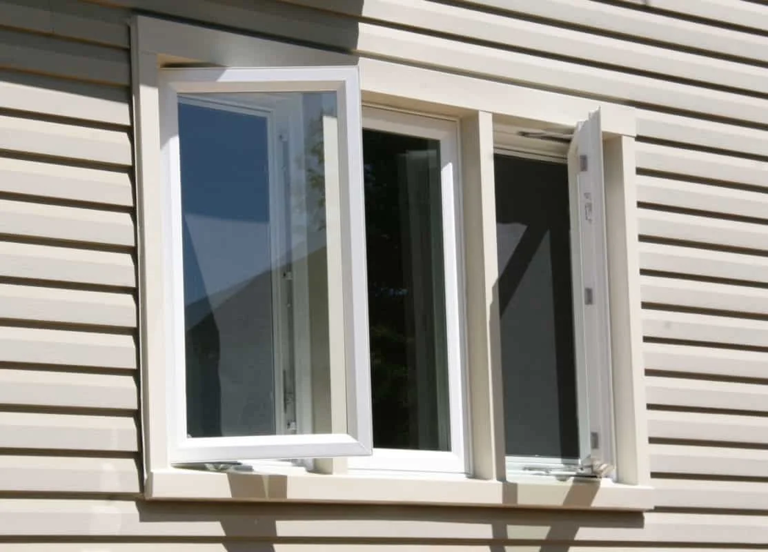 High Energy Saving Double Glazed Windows Hurricane Impact Aluminum Tilt and Turn Casement Window for Villa