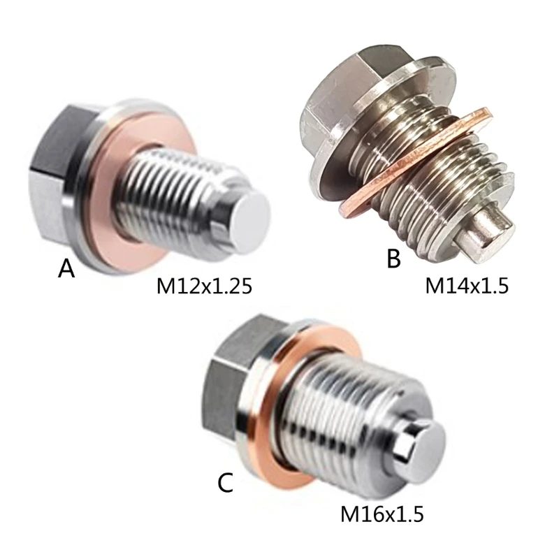 Oil Drain Plug M12x1.25/M14x1.5/M16x1.5 Magnetic with Washer