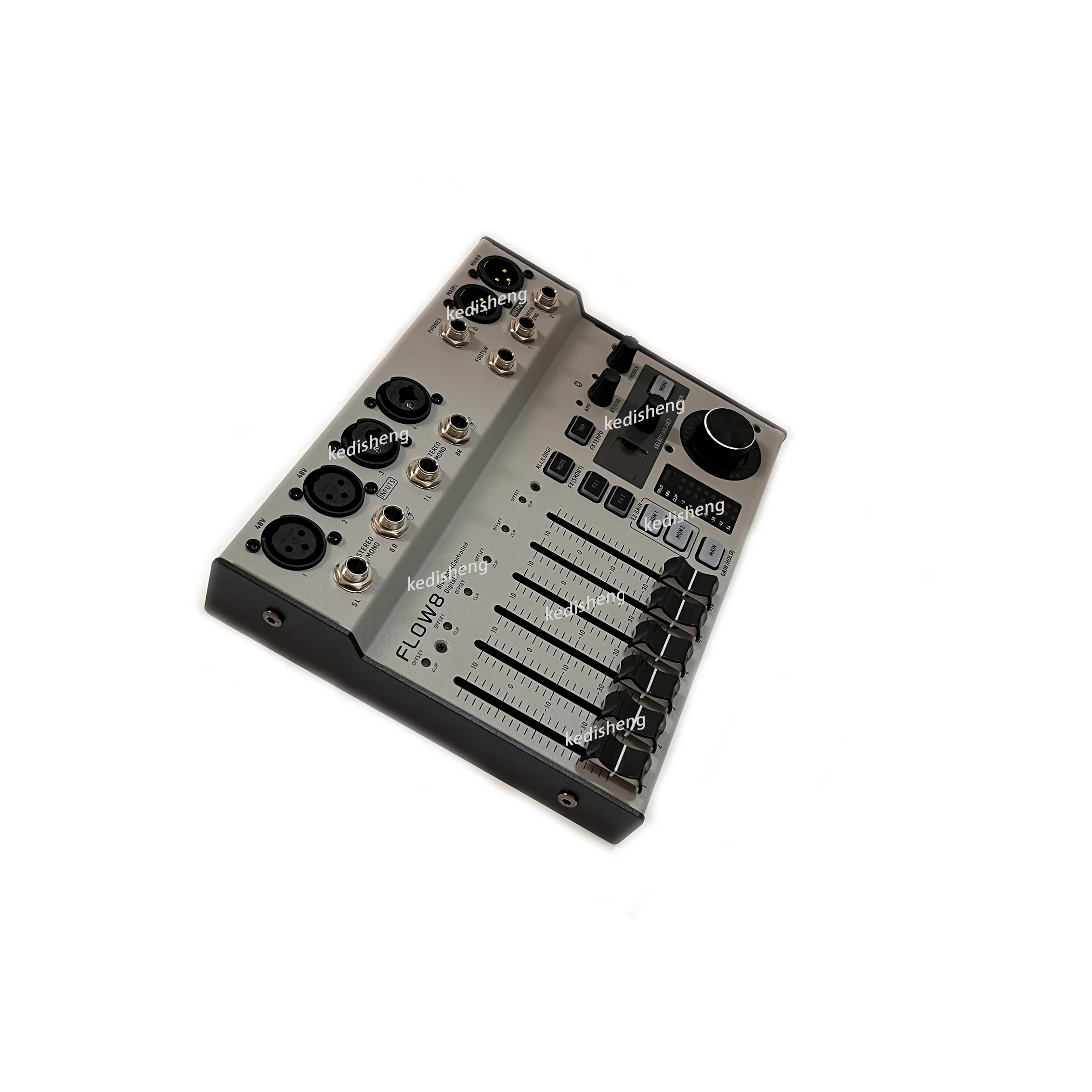 Audio mixer audio interface flow 8 8-Input Digital Mixer 2 FX Processors and USB/Audio Interface for Bluetooth remote control