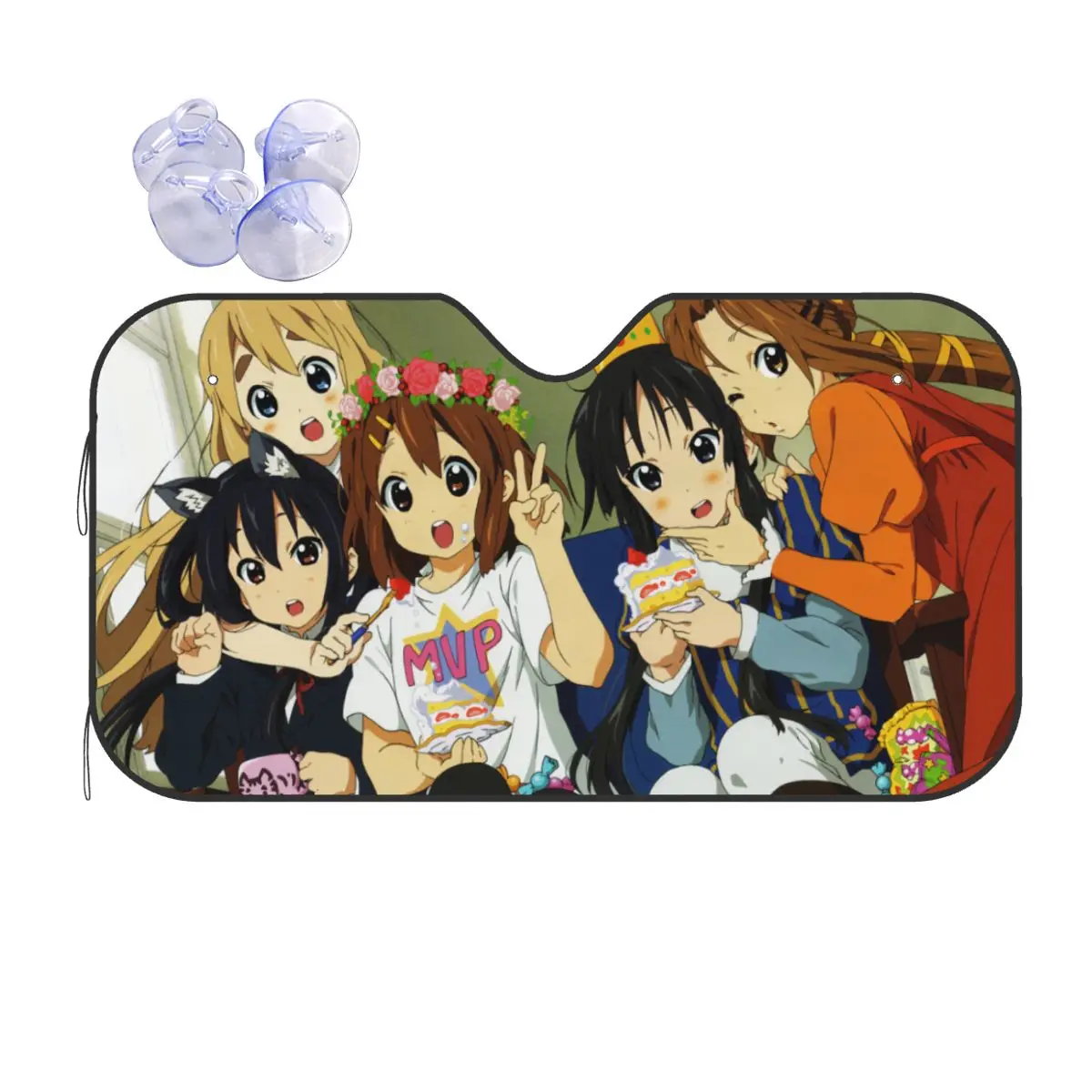 

K-On! Солнцезащитный козырек для лобового стекла в стиле аниме, 70x130 см