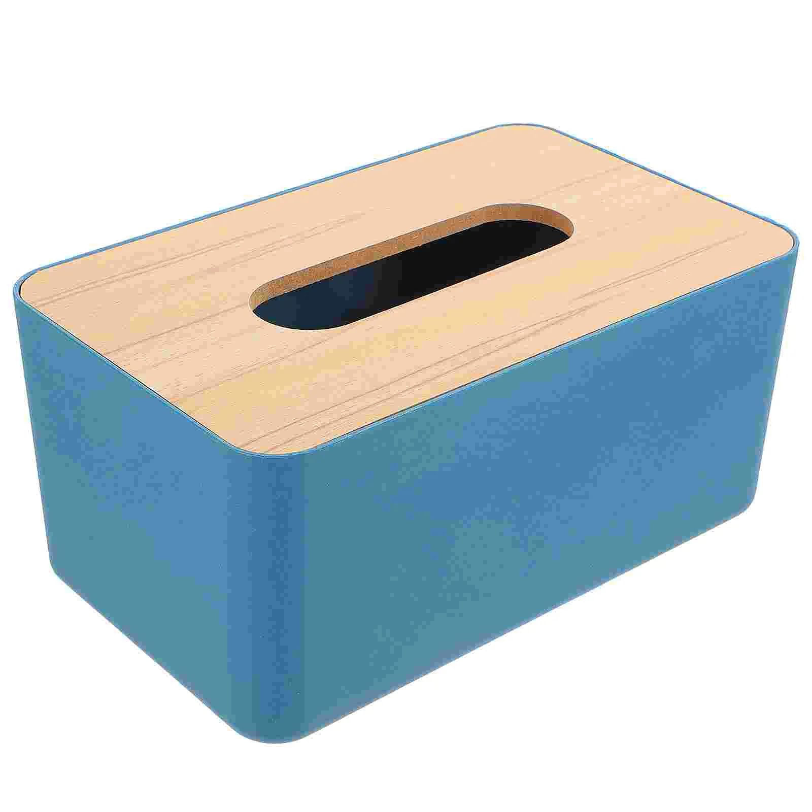 

Desktop Decor Paper Box Wooden Lid Bathroom Supplies Tissue Container Napkin 23X13CM Case Tissue Box Tissue Holder