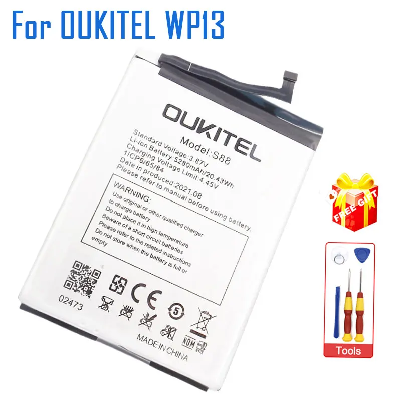 

New Original Oukitel WP13 Battery Inner Built In cellphone Battery S88 Battery Accessories Parts For OUKITEL WP13 Smart Phone