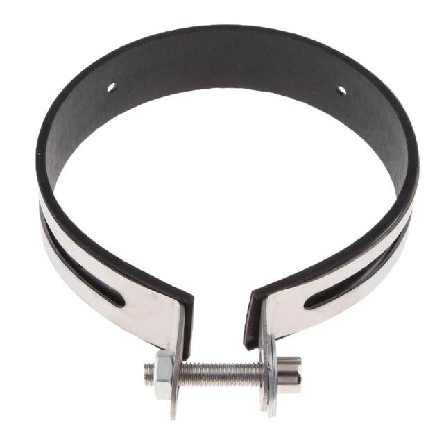 Stainless Steel Motorcycle Exhaust Pipe Muffler Holder Clamp for 110mm Diameter Exhaust Muffler Bracket Car Accessories
