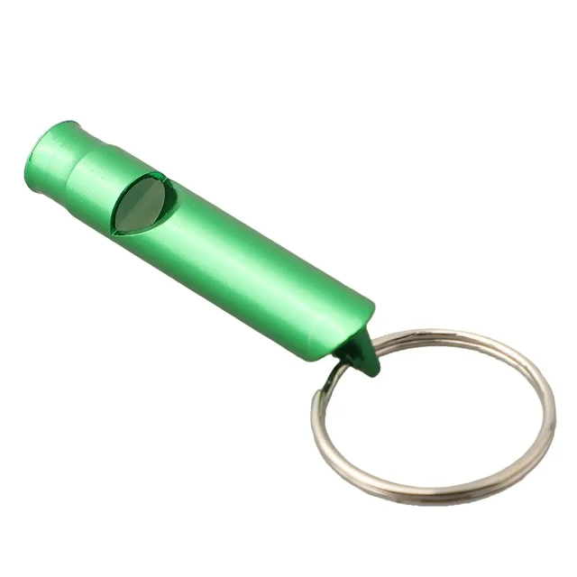 Hiking Keychain Whistle Outdoor 1pc Training 45*8mm Aluminum Alloy Distress Feeding Survival For Training Pets 5