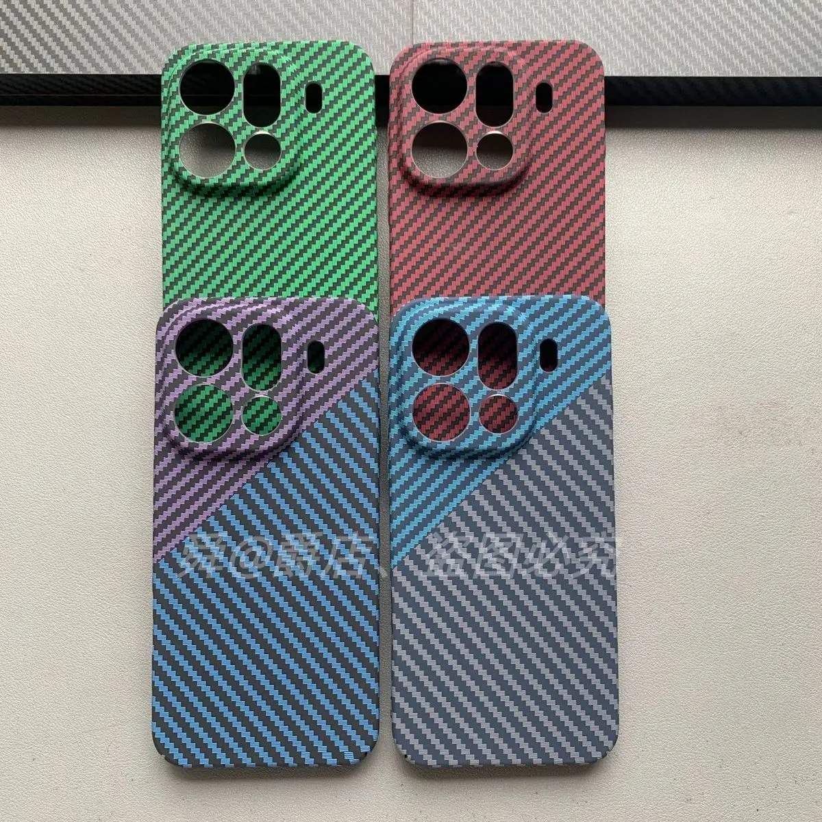 Carbon Fibre Slim Protective Hard Back Cover Case համար Smartphone