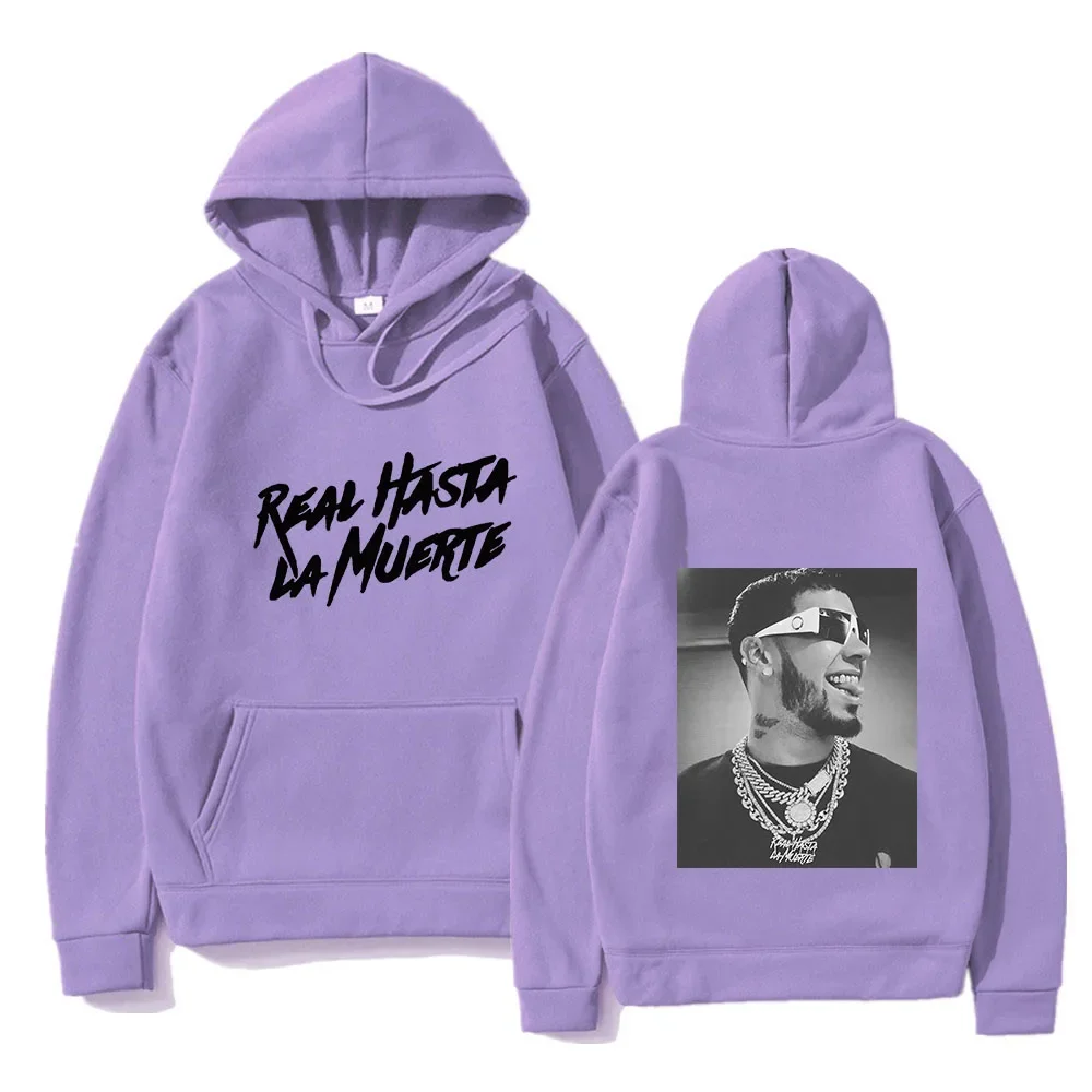 Anuel AA-Sudadera con capucha para hombre y mujer, chándal