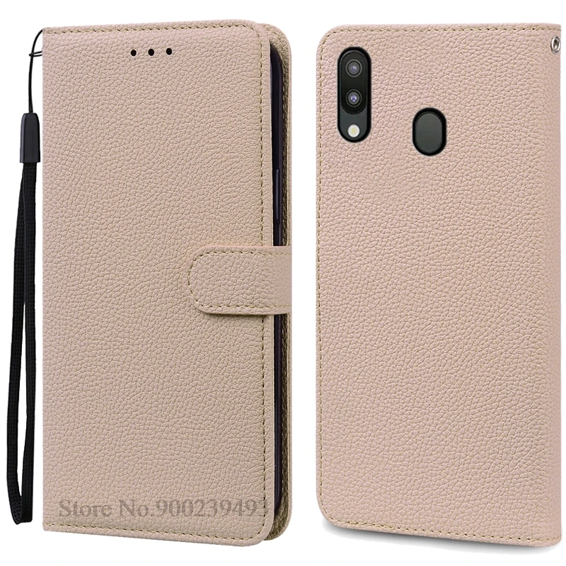 Leather Wallet Case for Samsung Galaxy M20 - Flip Cover & Card Holder