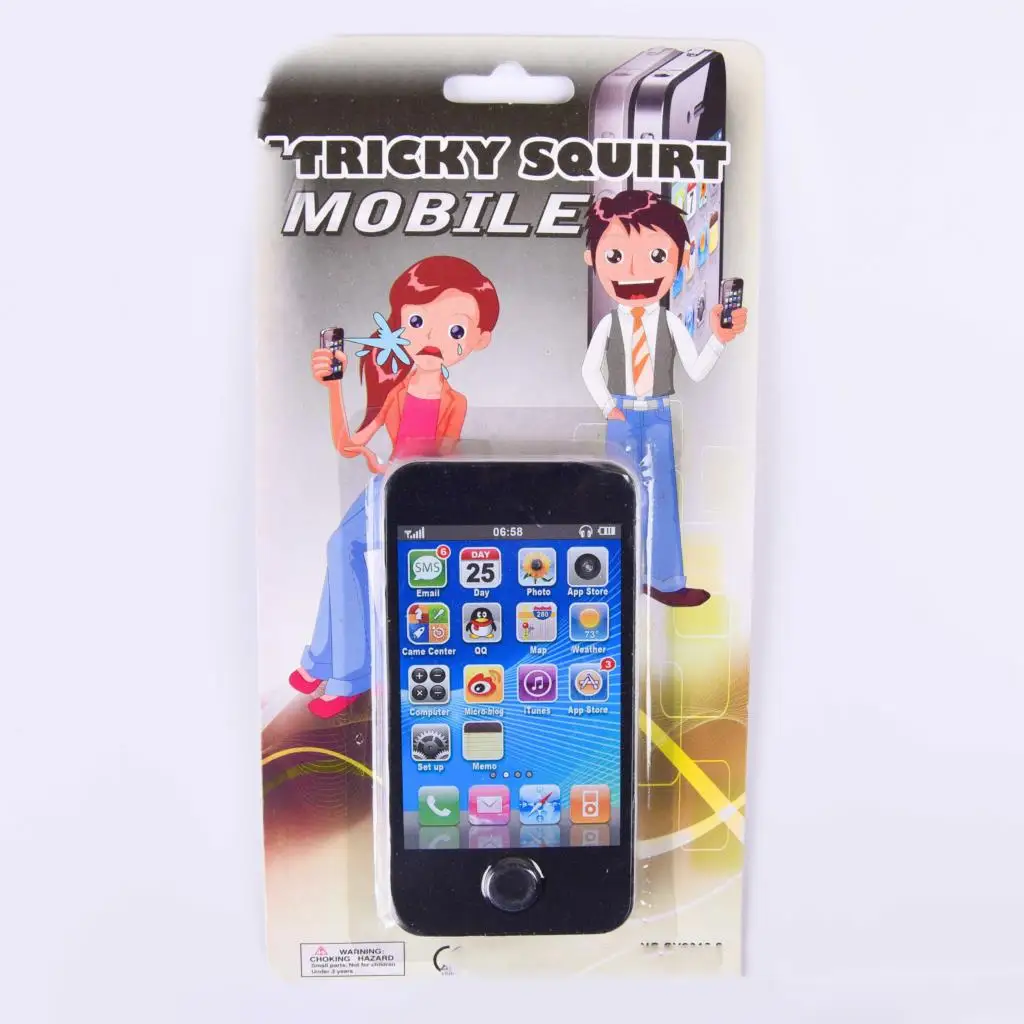 Novelty Funny Simulation Water Squirting Cell Phone Joke Prank Creative Halloween Prank Water Squirting Cell Phone Tricky Game