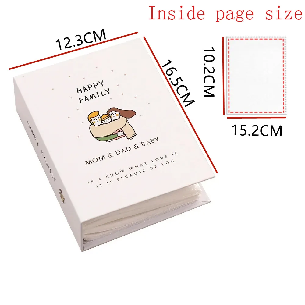 6-inch Plastic 100 Photo Album Book 4d Large Six-inch Album Book Baby Family Scrapbooking Albums Wedding Foto Diy Craft