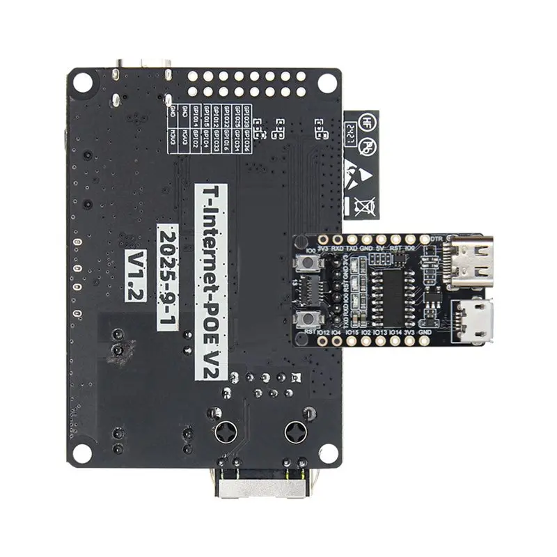 신뢰할 수 있는-T-인터넷-POE V2 ESP32 LAN8720 칩 확장 보드 이더넷 인터페이스 IOT 모듈 다운로드 및 버닝 기능