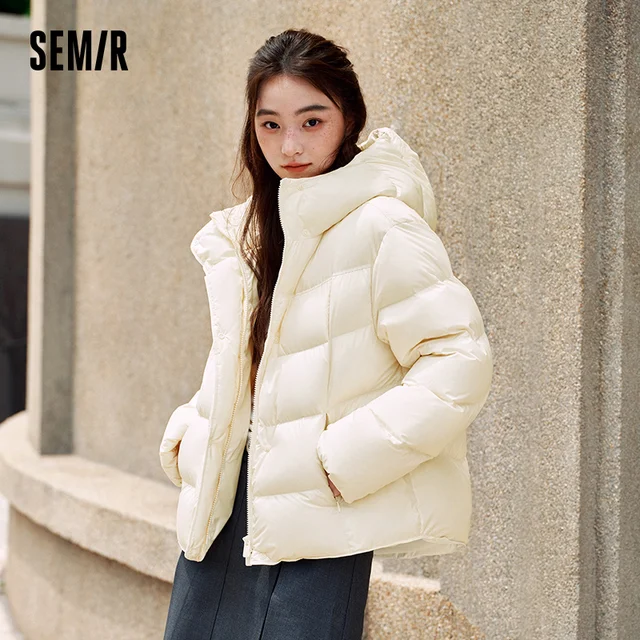 Semir Down Jacket Women Winter Down Waterproof Oil-proof Stain-proof Heat-Generating Anti-Static 2026 New Mid-Length Women 4