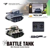 Mini RC Tank 4Channel Battle Military Crawler Shooting Radio Controlled Electronic ourdoor Toy Tank for Kids Gift Christmas 6