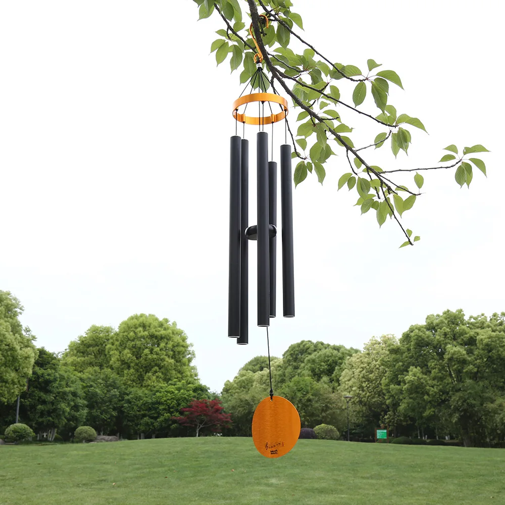 

New 36in 5 Tubes Wind Chimes Aluminum Tube Metal Pipe Wind Chimes Bells Deep Tone Decor Outdoor Large Wind Chimes Bells Patio 풍경