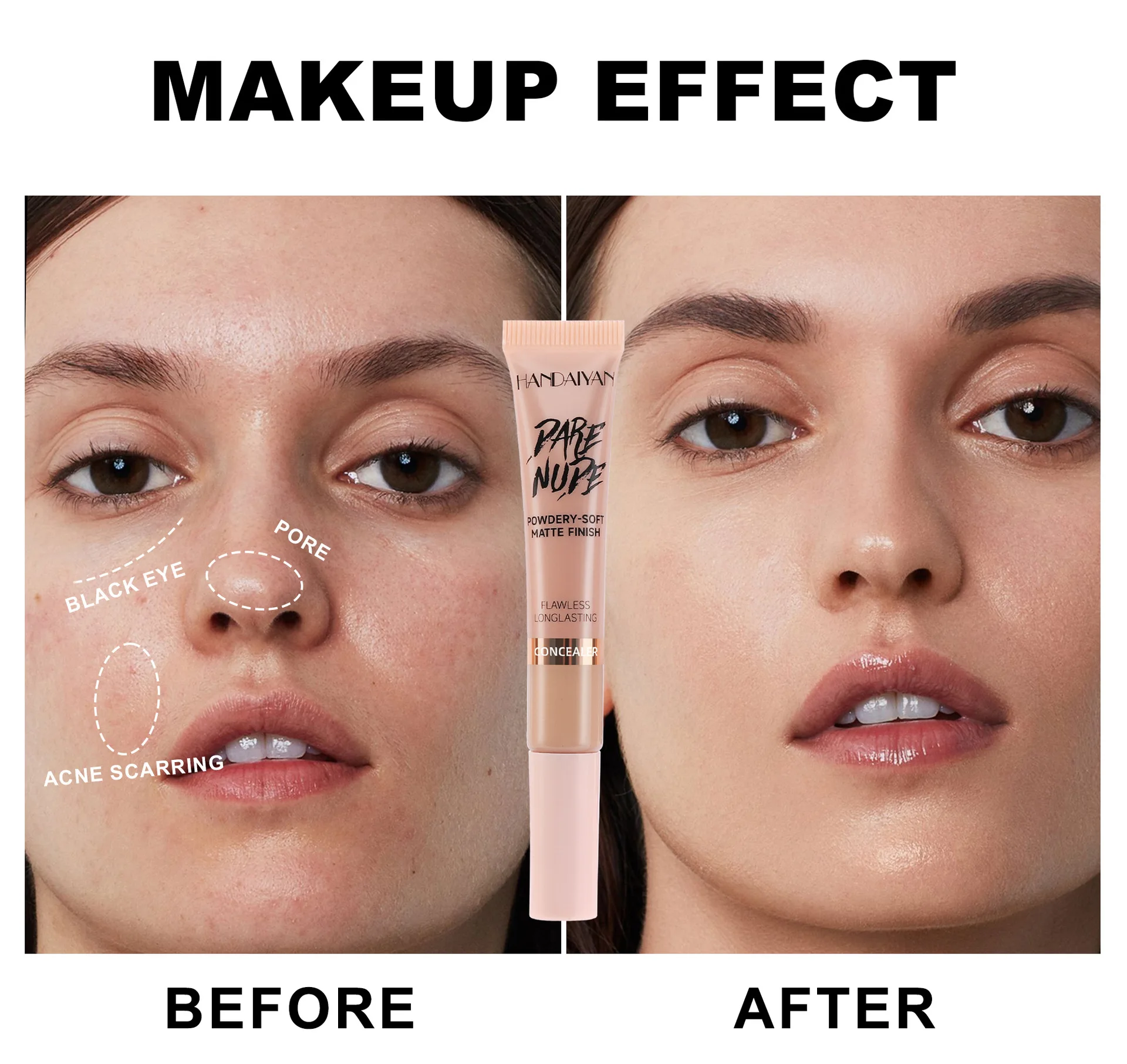 Waterproof Concealer Stick For Acne Spots Dark Circles Foundation_voghion.com