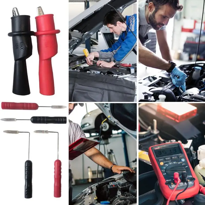 

2mm Needle Test Probes Replaceable Multimeter Probes Long Service Life Anti-slip Ergonomic Handle For Clamp Meters Voltmeters