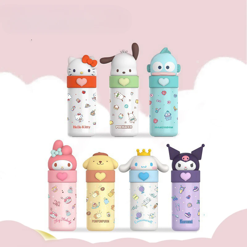 

Kawaii Sanrio Anime Pompompurin Thermos Cinnamoroll Cute Cartoon My Melody High Volume Hello Kitty Artistic Kuromi Holiday Gifts