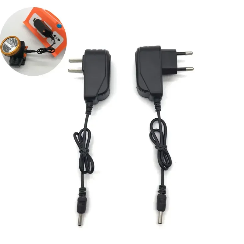 스마트 충전기 손전등 EU/US 3.7v 4.2V 플러그 충전기 18650 리튬 배터리 전조등 범용 직접 충전 DC3.5mm DC5.5mm