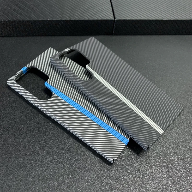 Luxury Ultra Thin Carbon Fiber Pattern Armor Case - Slim, Hard, Shockproof Phone Protection