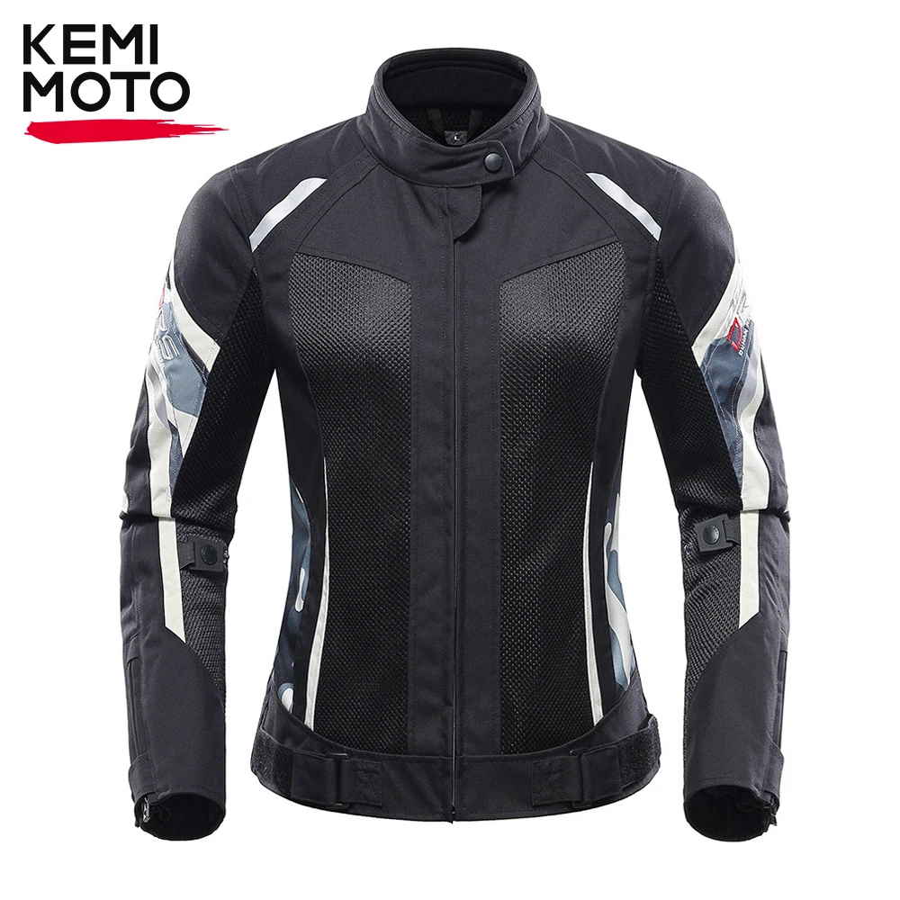 KEMIMOTOWaterproofMotorcycleJacketWomensProtectiveGearRacing