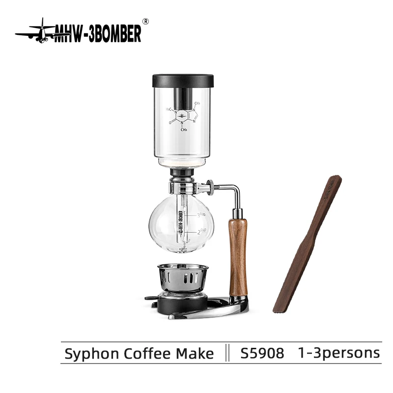 MHW-3BOMBER Siphon Coffee Maker Pots Vacuum Glass Espresso Siphon Pot
